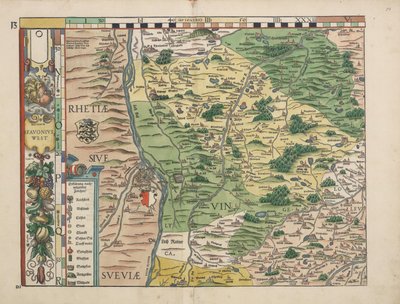 Bairische Landtafeln von 1568 (Tafel 13) von Philipp Apian
